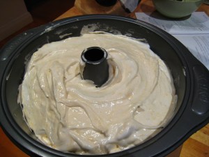Make sure the pan is ungreased which will help the mixture rise in the oven
