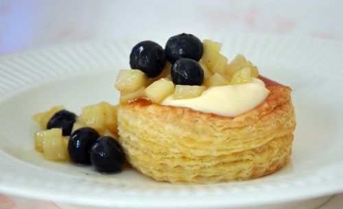 Blueberry and Apple Compote with Creme Patisserie