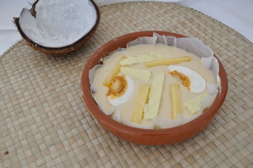 The Bibingka batter before baking