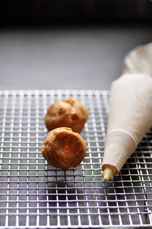 Choux pastry and creme patisserie