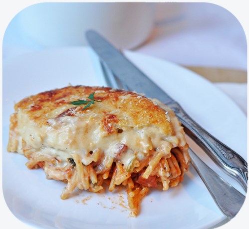 Baked Spaghetti Royale Baked Spaghetti Royale