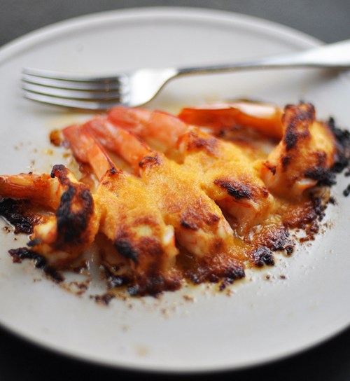 Mum's Cheesy Ketchup Prawns