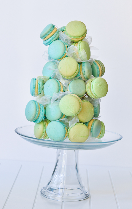 Macaron Tower with Pistachio Buttercream