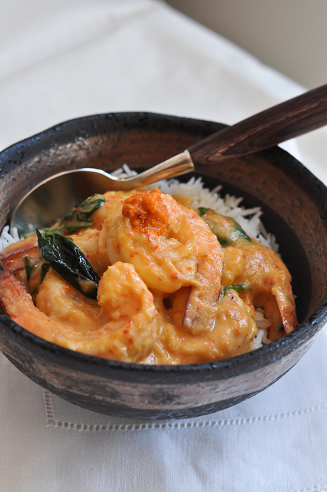 Ginataan na Hipon with Taba ng Talangka