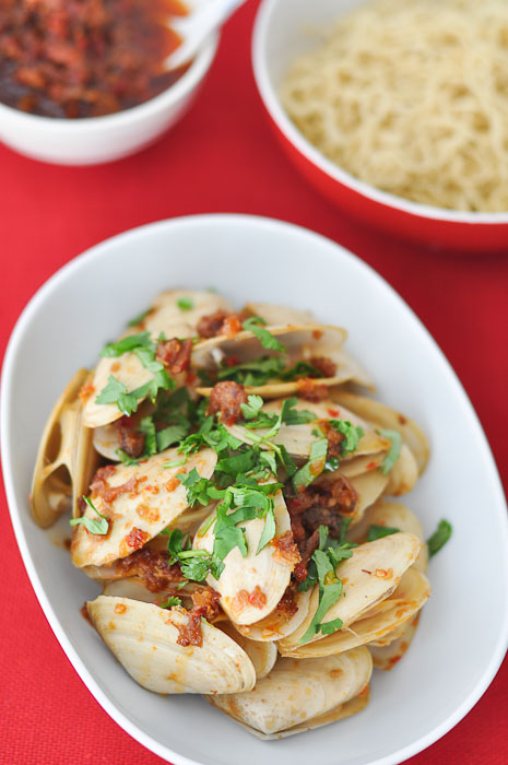 Pipies with XO Sauce