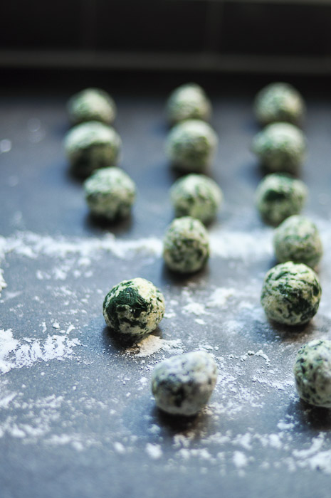 Spinach and Ricotta Gnudi 1 Spinach and Ricotta Gnudi