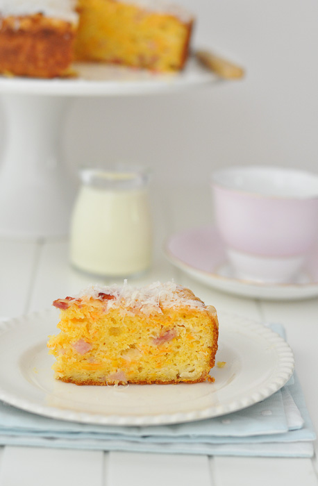 Bacon, Carrot and Cheese Cake