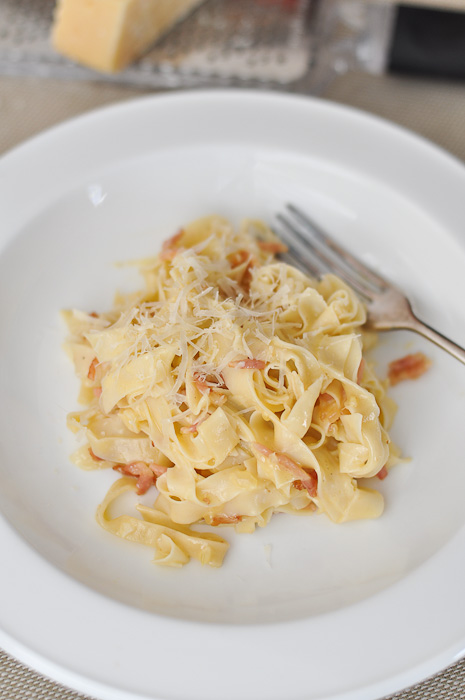 Fettuccine alla Carbonara (Recipe from Family Italian)