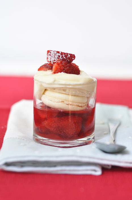 Strawberry and Macaron Trifle