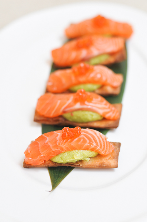 Sugar cured salmon, spiced avocado, crisp tortilla