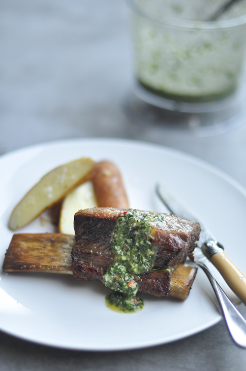 Beef Ribs with Chimuchurri